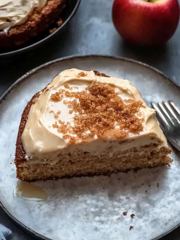 Apple Spice Cake with Brown Sugar Icing