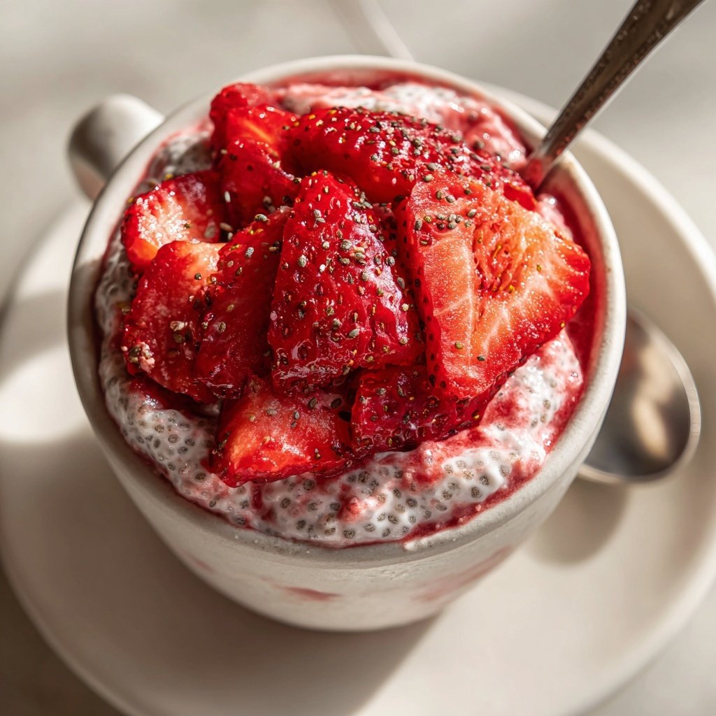 Fresh Strawberry Chia Pudding