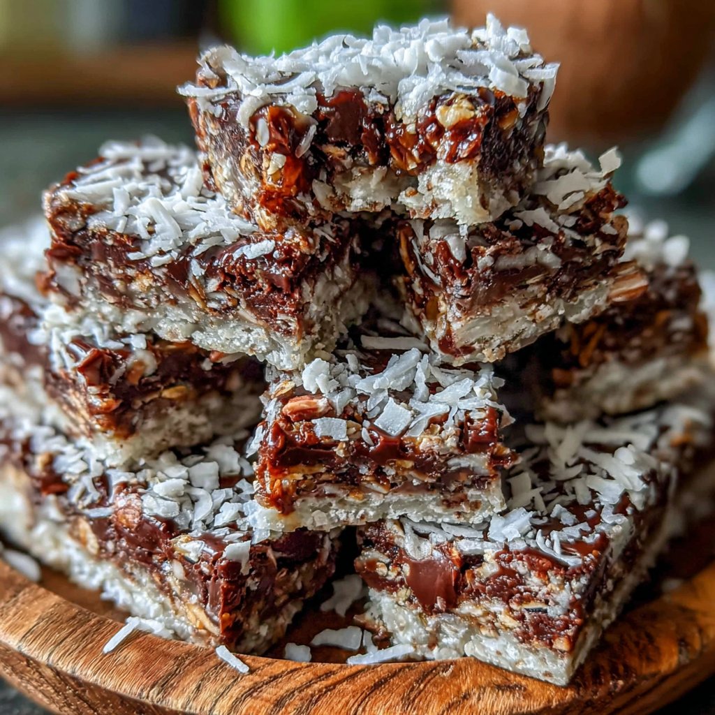 Chocolate Coconut Energy Bars