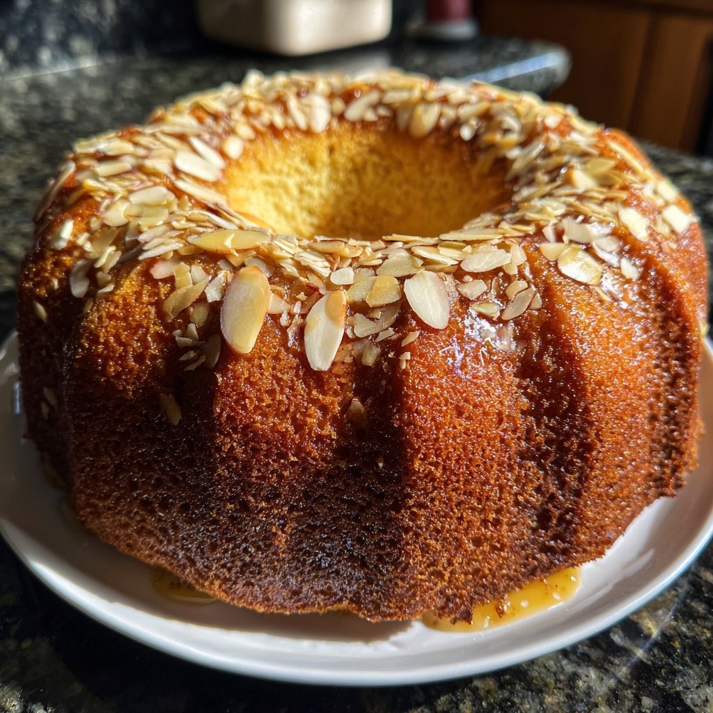 Vanilla Almond Yogurt Cake