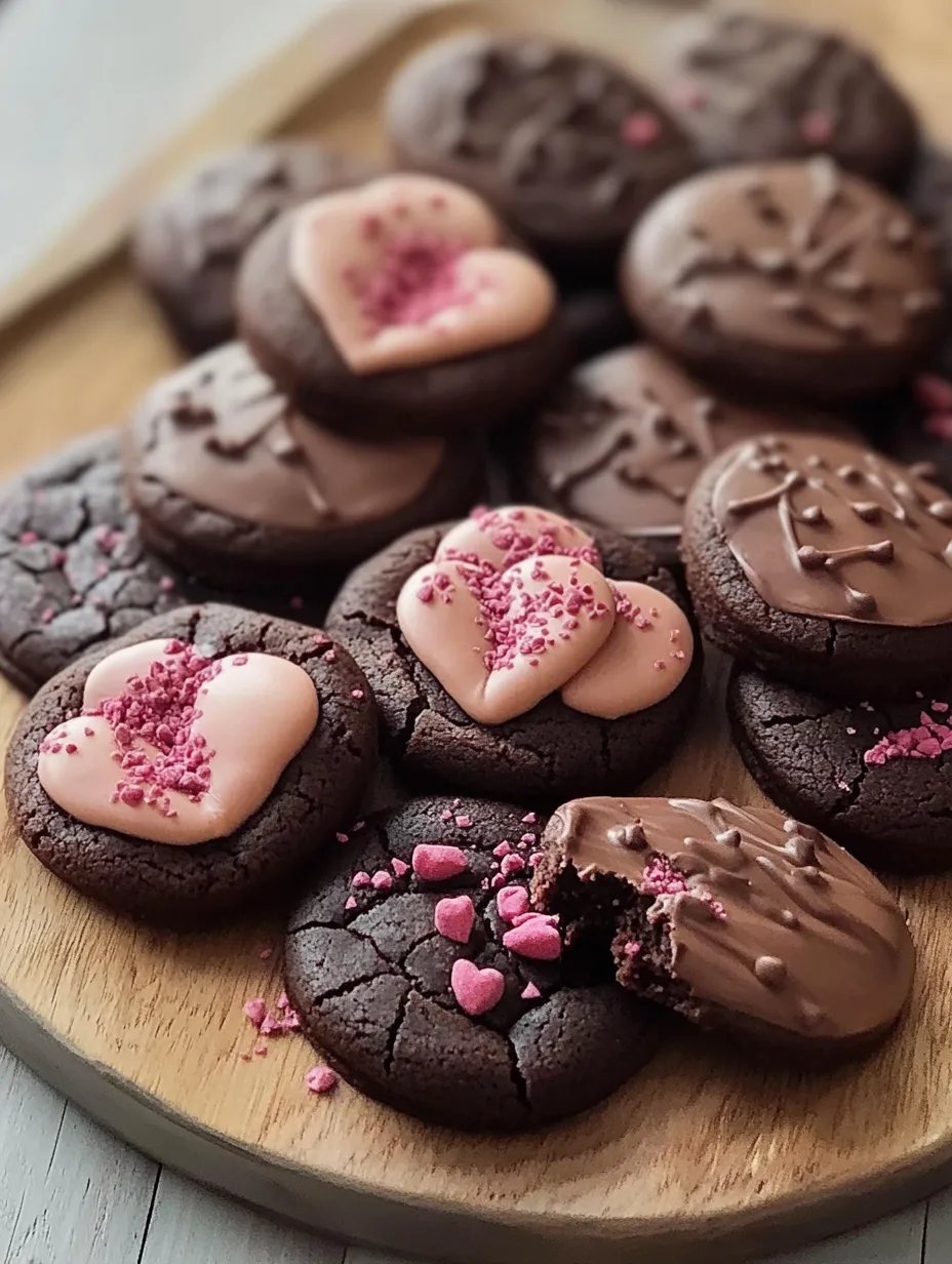 Valentine Ganache Cookies