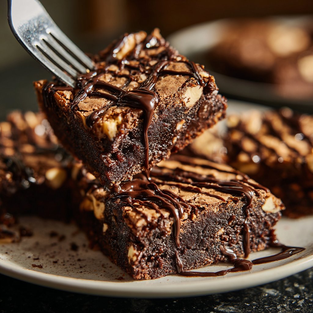 Cottage Cheese Brownies with Hazelnuts