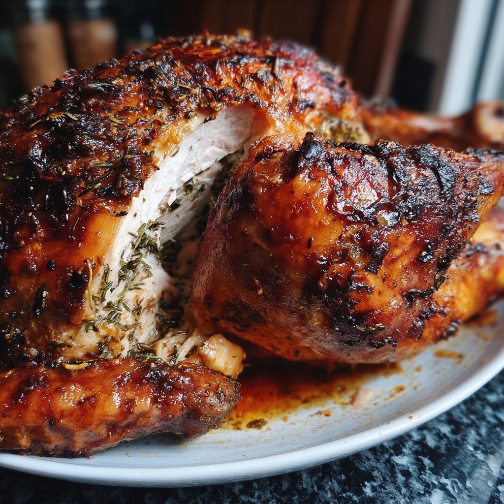 Seasonal & Festive Thanksgiving Herb Stuffed Turkey