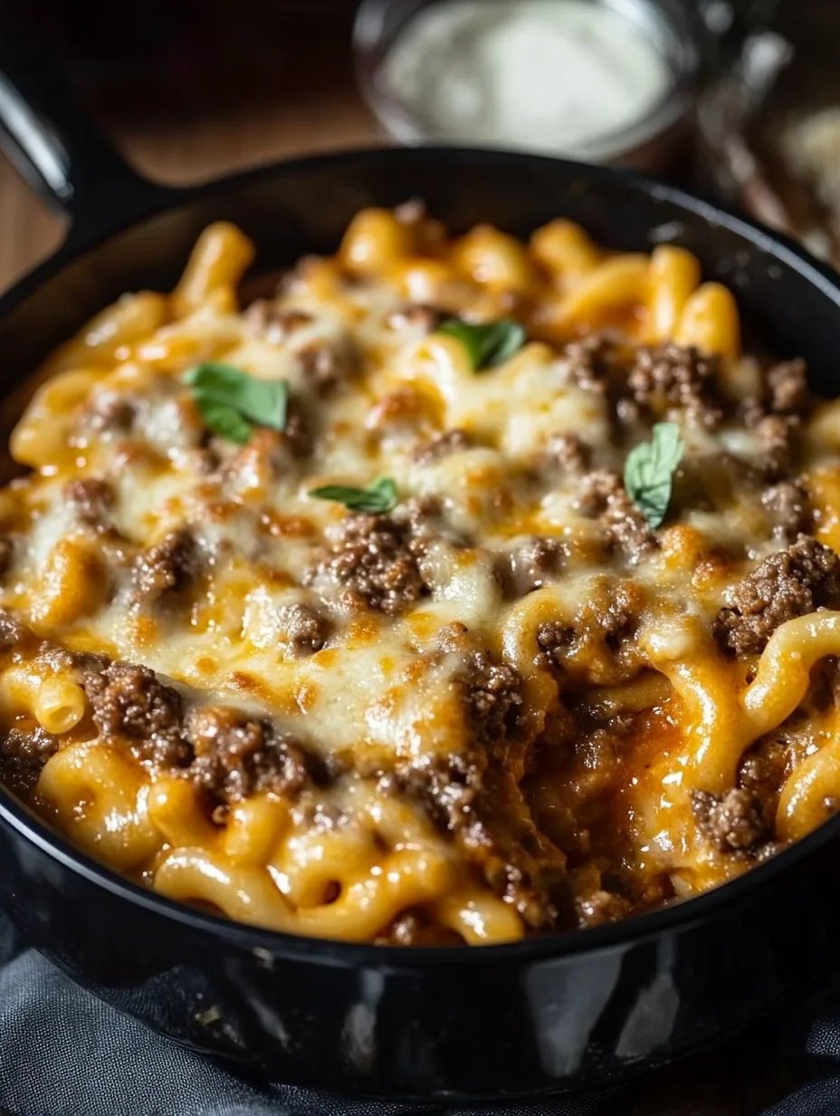 Cozy Cheesy Hamburger Helper