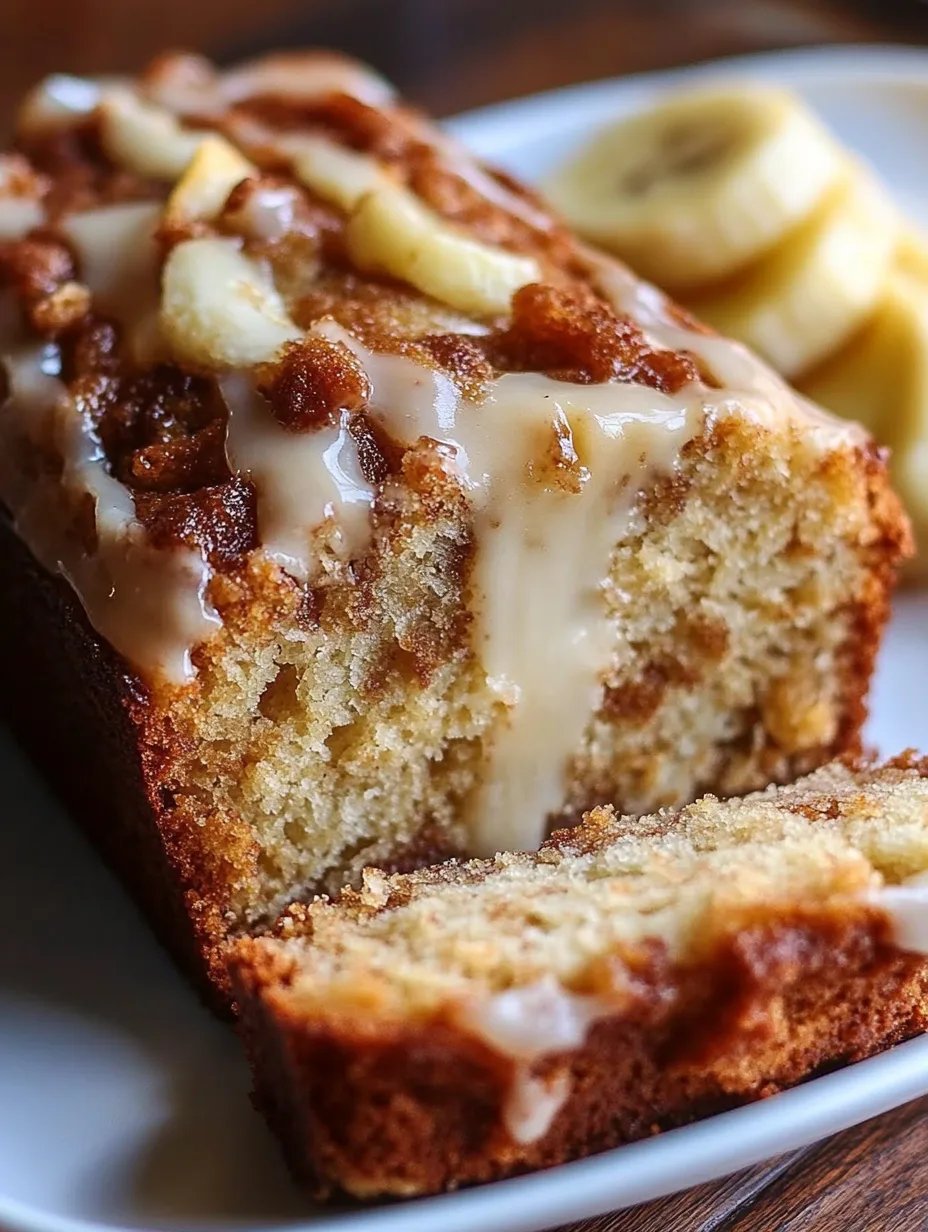 Cinnamon Roll Banana Bread