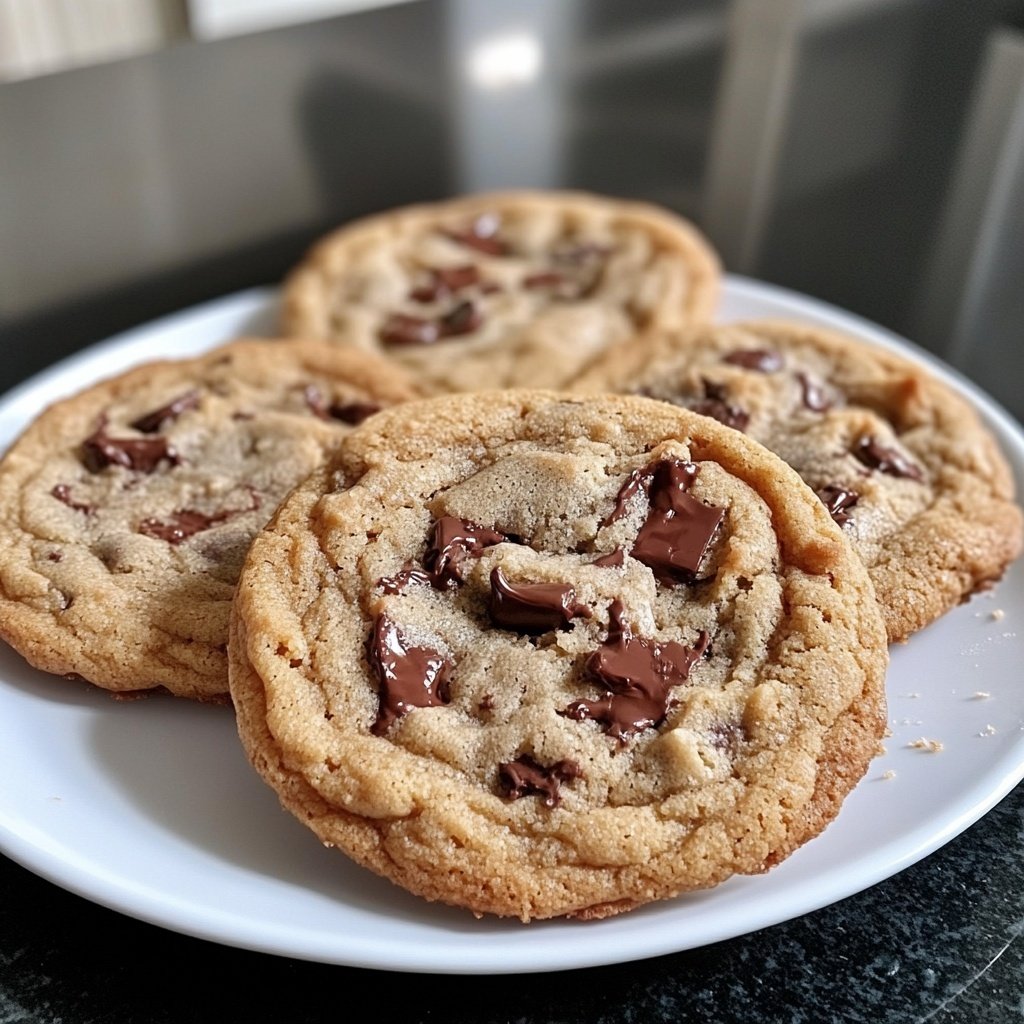 Crispy and Chewy Chocolate Chip Cookies