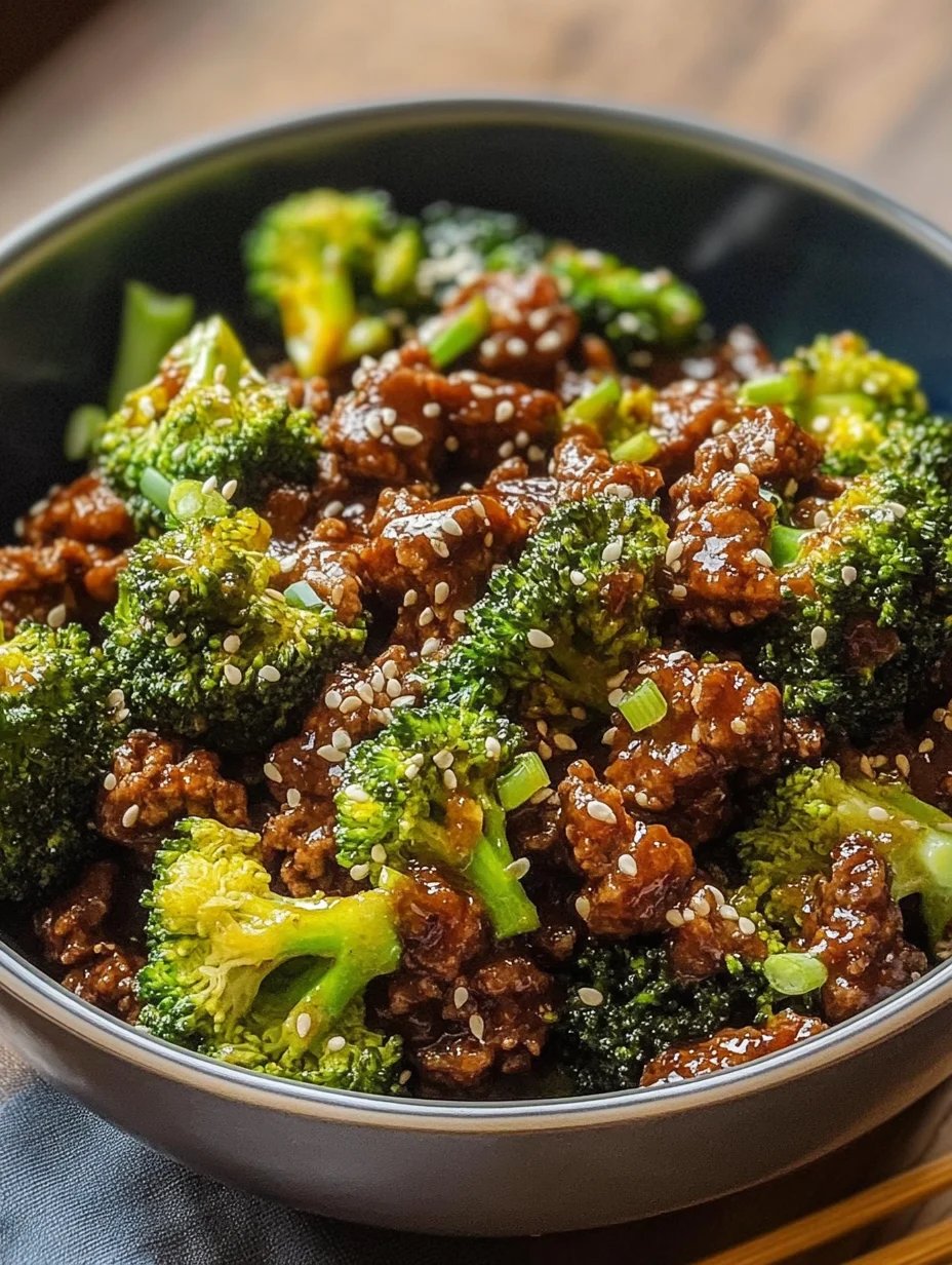 Ground Beef and Broccoli