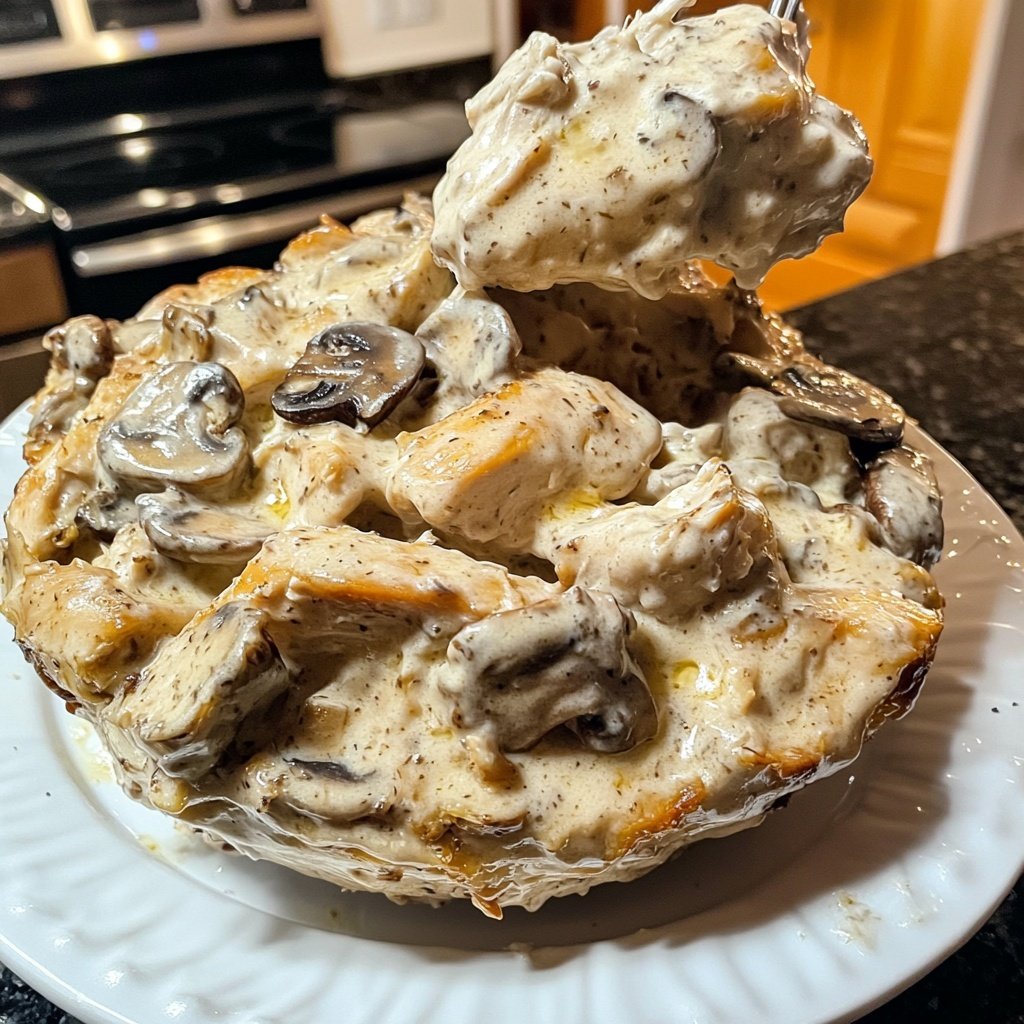 Creamy French Style Chicken Casserole a la Normande