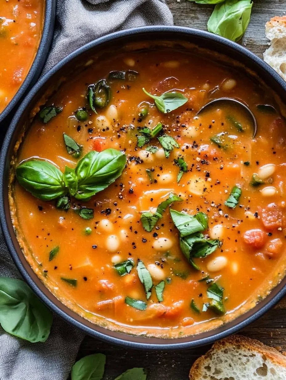 Creamy Vegan Tomato White Bean Stew