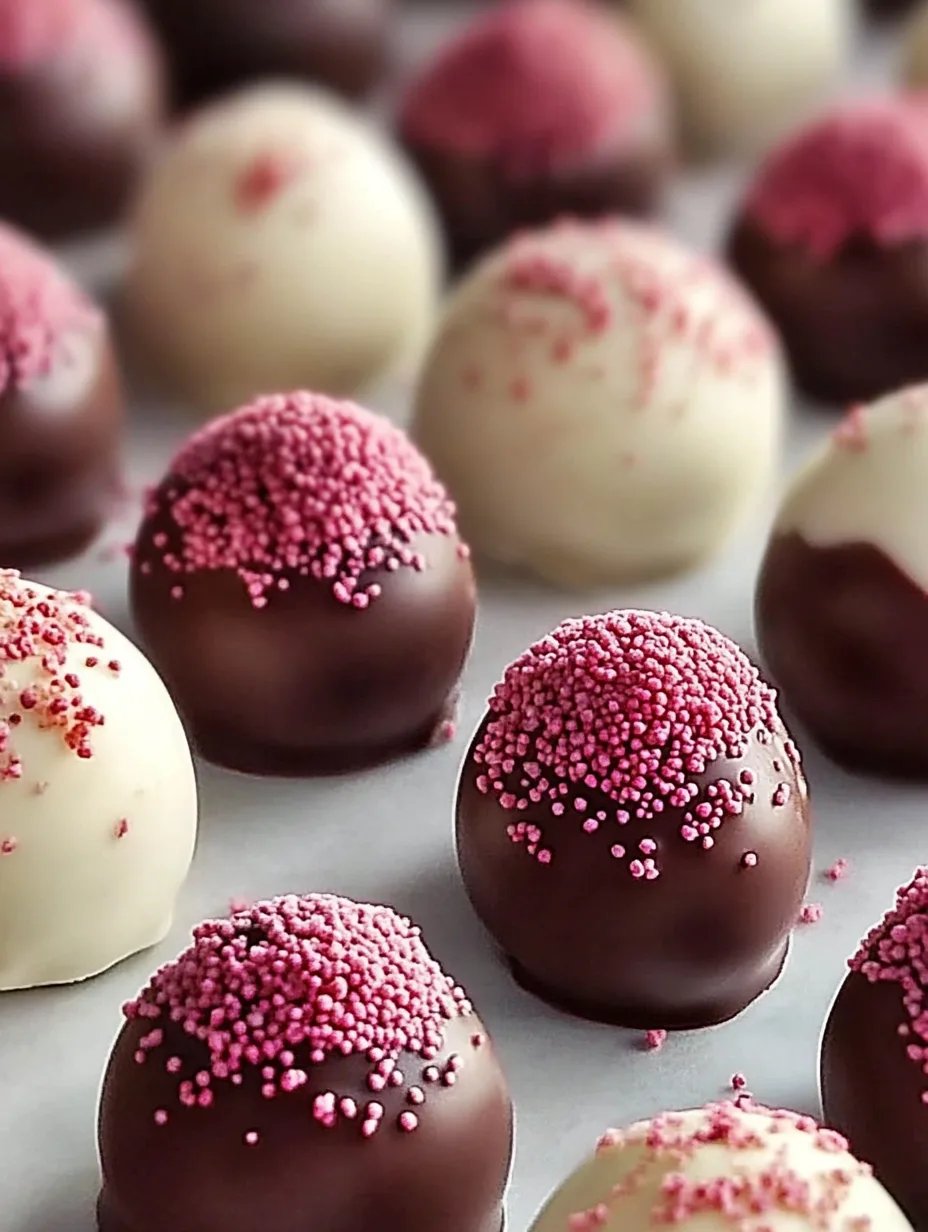 White Chocolate Raspberry Truffles