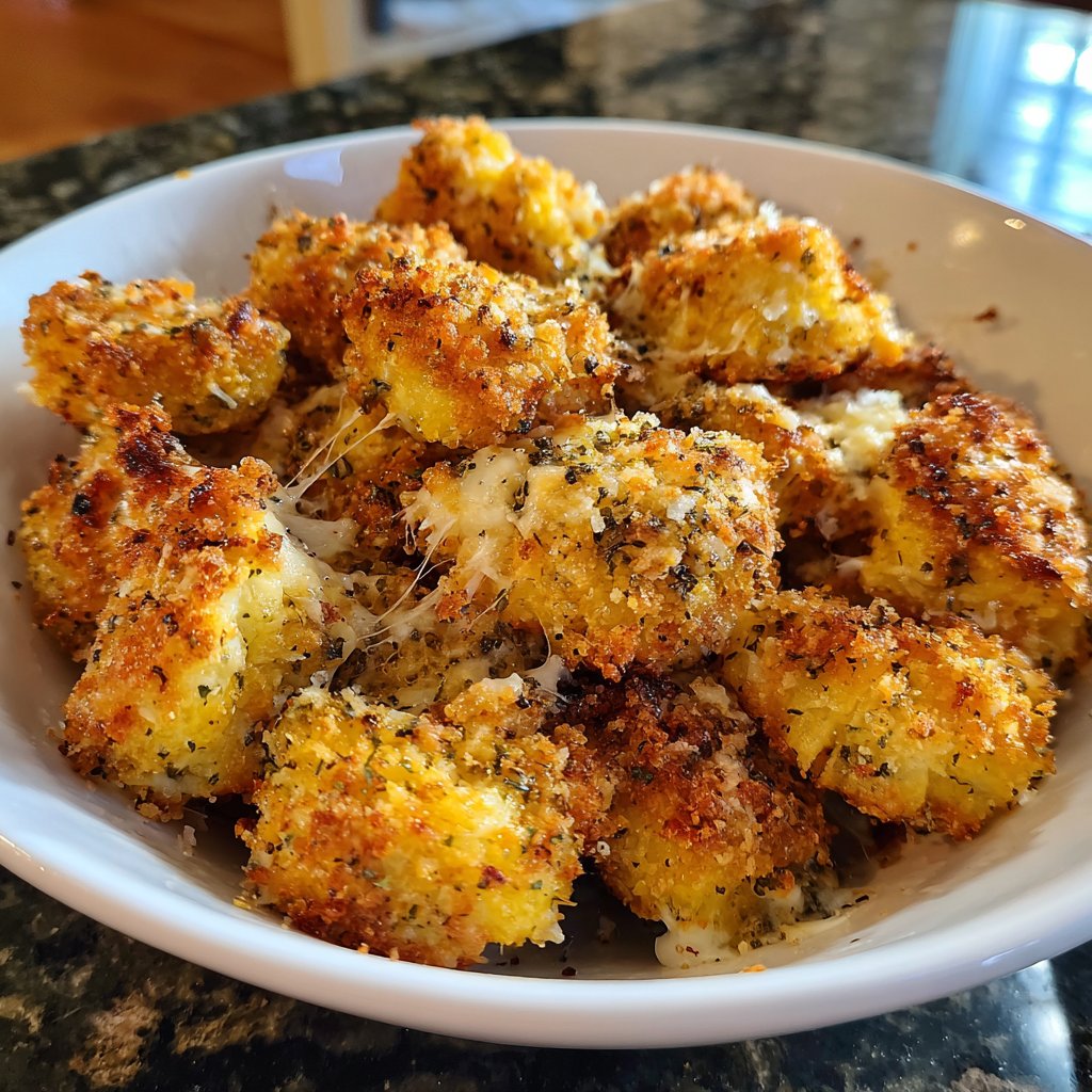 Crispy Cauliflower Parmesan Bites