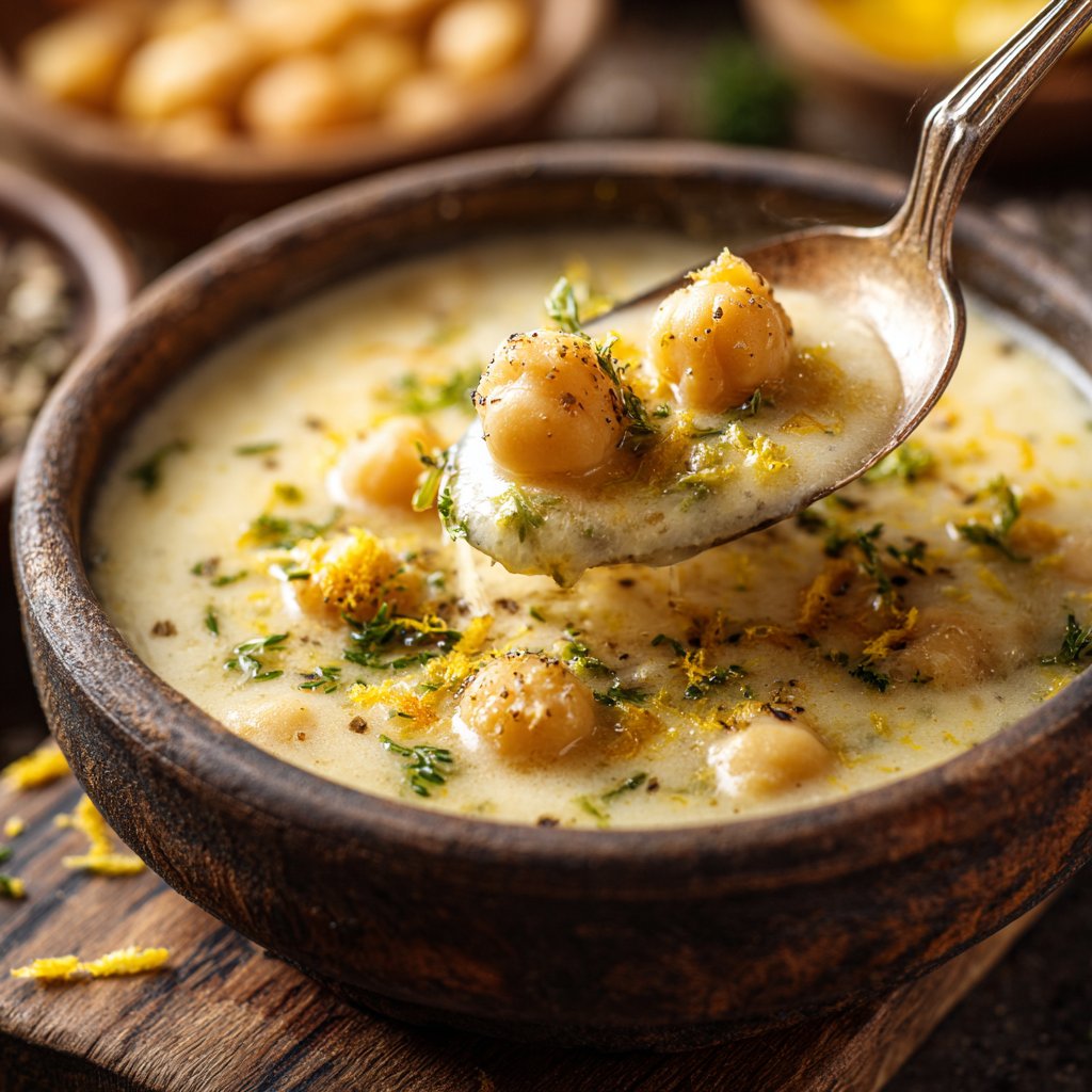 Creamy Lemon Chickpea Soup