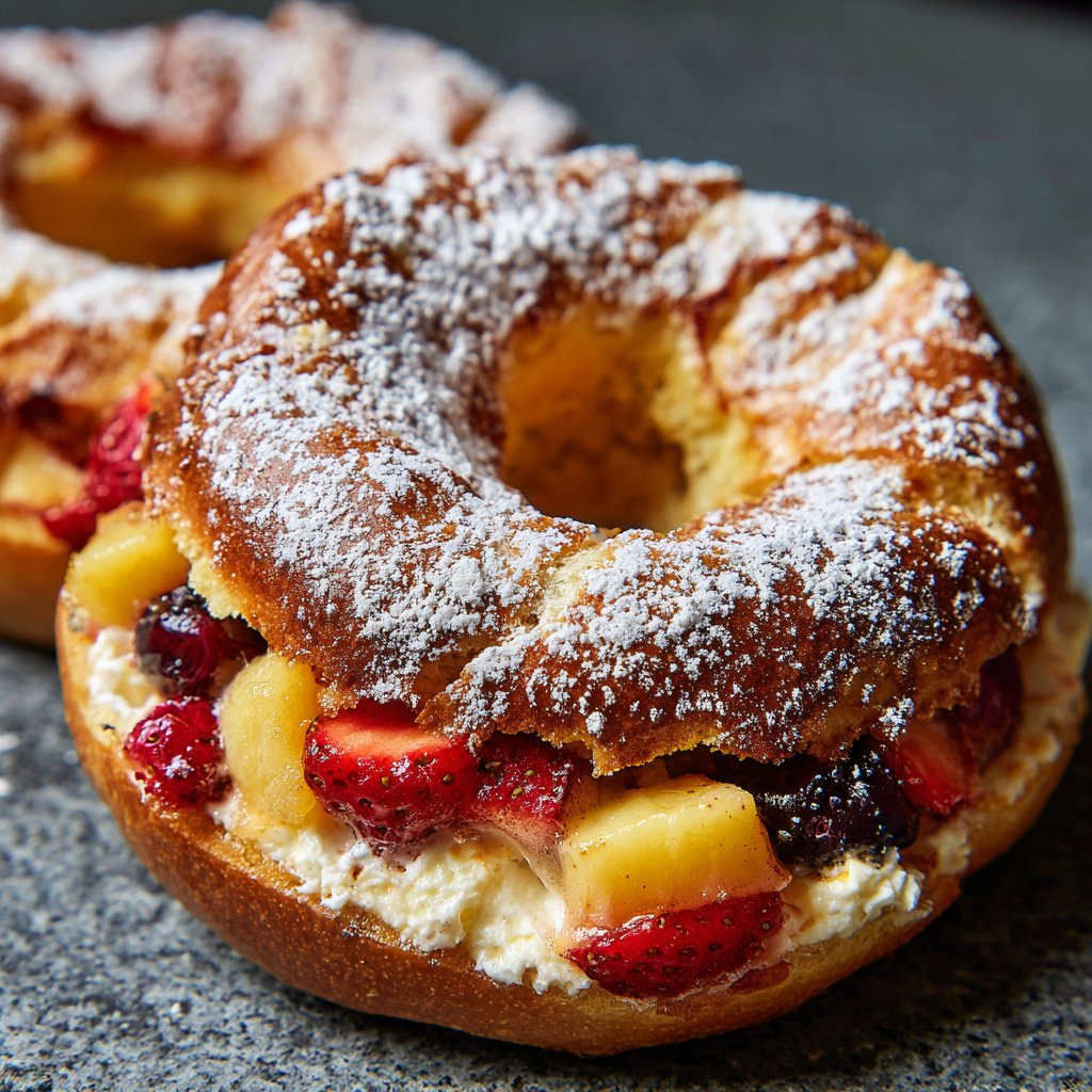 Sweet Cottage Cheese Bagels