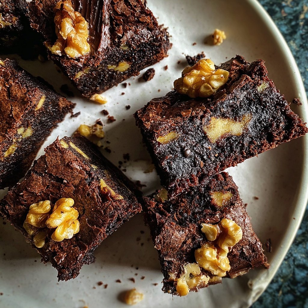 Chocolate Fudge Walnut Brownies