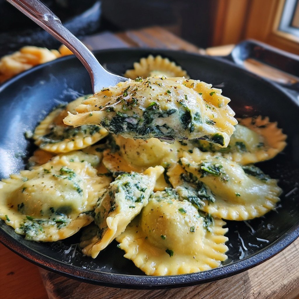 Romantic Spinach Ricotta Ravioli